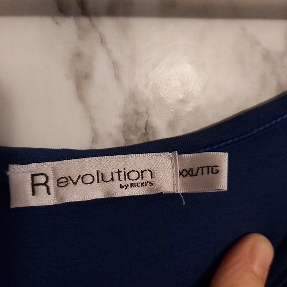 Ricki's Blue Grecian Style Dress - Picture 3 of 5